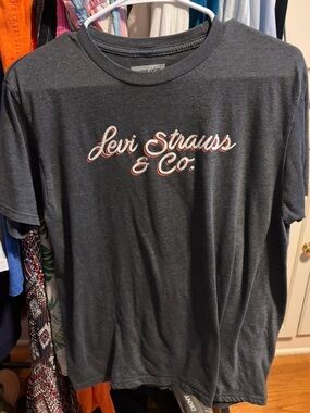 Levi Strauss & Co. Charcoal Logo Tee